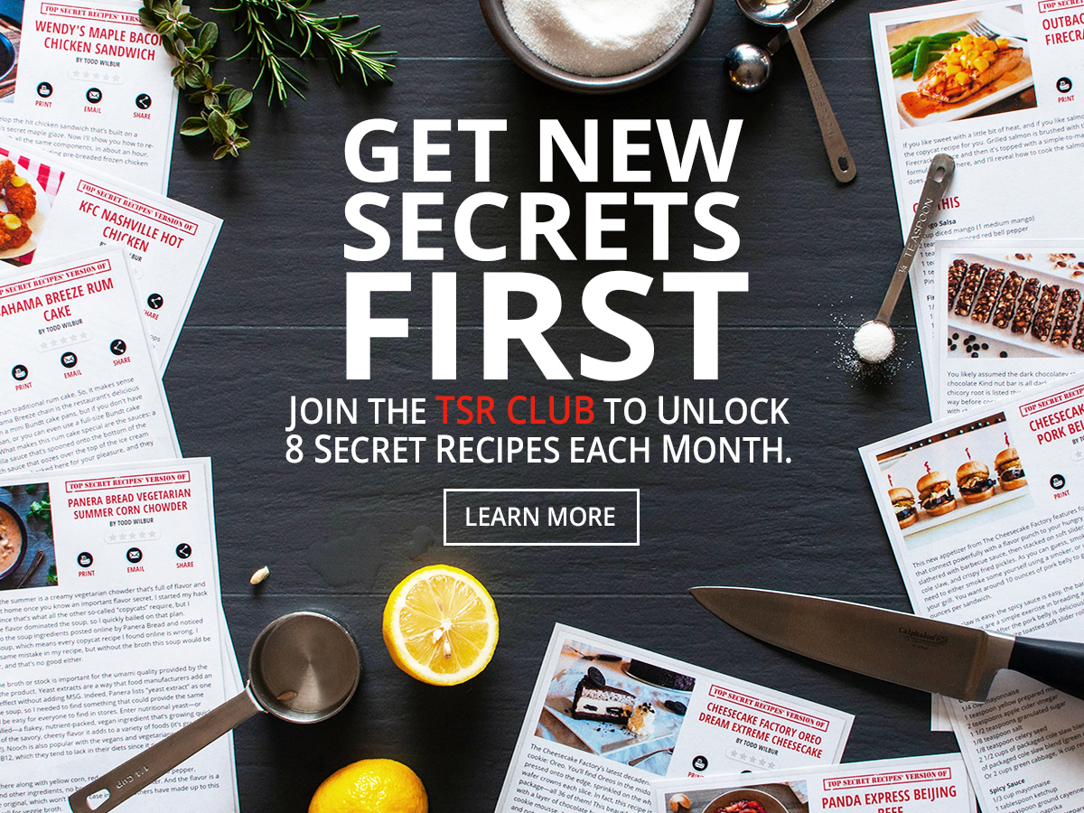 Get new recipes first in the TSR Club