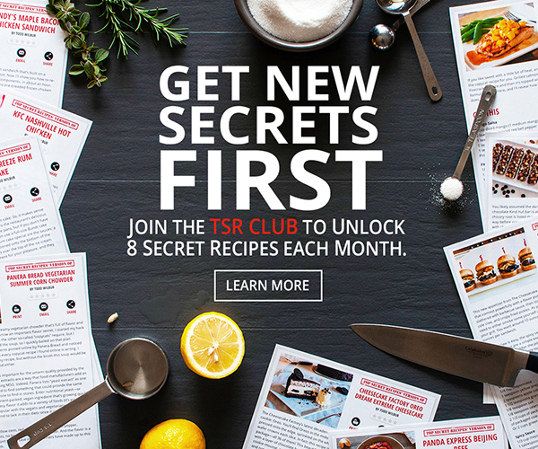 Get new recipes first! Join our TSR Club