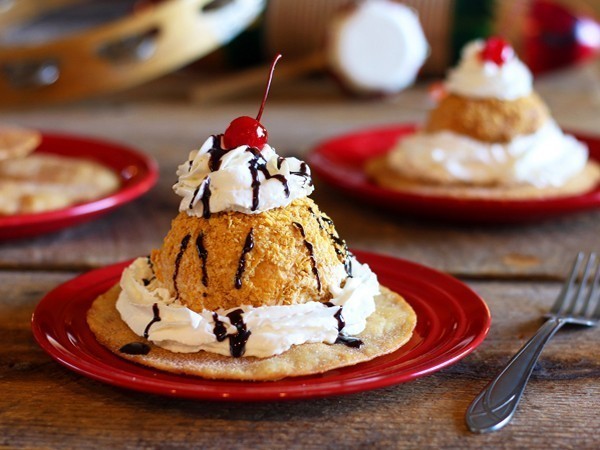 Picture of chi-chi’s Mexican fried ice cream