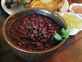 El Pollo Loco BBQ Black Beans copycat recipe by Todd Wilbur