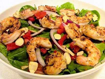 Applebee's Grilled Shrimp 'N Spinach Salad copycat recipe by Todd Wilbur