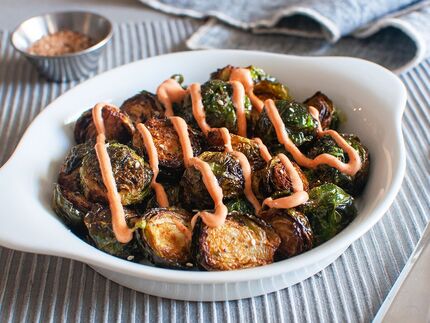 BJ's Restaurant and Brewhouse Honey Sriracha Brussels Sprouts copycat recipe by Todd Wilbur