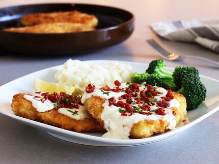 BJ's Restaurant and Brewhouse Parmesan Crusted Chicken Breast copycat recipe by Todd Wilbur