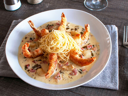 Cheesecake Factory Shrimp Scampi copycat recipe by Todd Wilbur