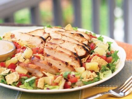 Chili's Grilled Caribbean Salad copycat recipe by Todd Wilbur