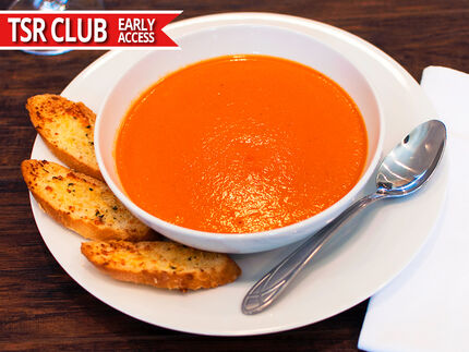 Nordstrom Roma Tomato Basil Soup copycat recipe by Todd Wilbur