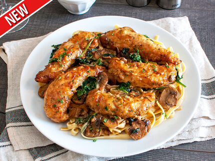 Olive Garden Chicken Marsala Fettuccine copycat recipe by Todd Wilbur