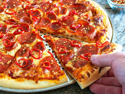 Pizza Hut Spicy Lover's Pizza copycat recipe by Todd Wilbur
