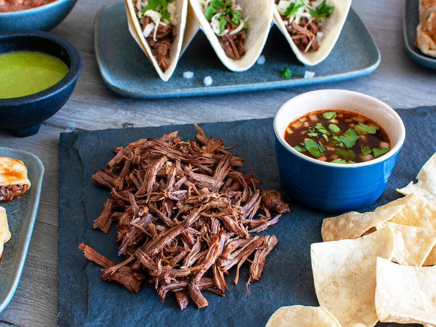 Corn Tortillas Shredded Beef Taco Meat Recipe El Pollo Loco