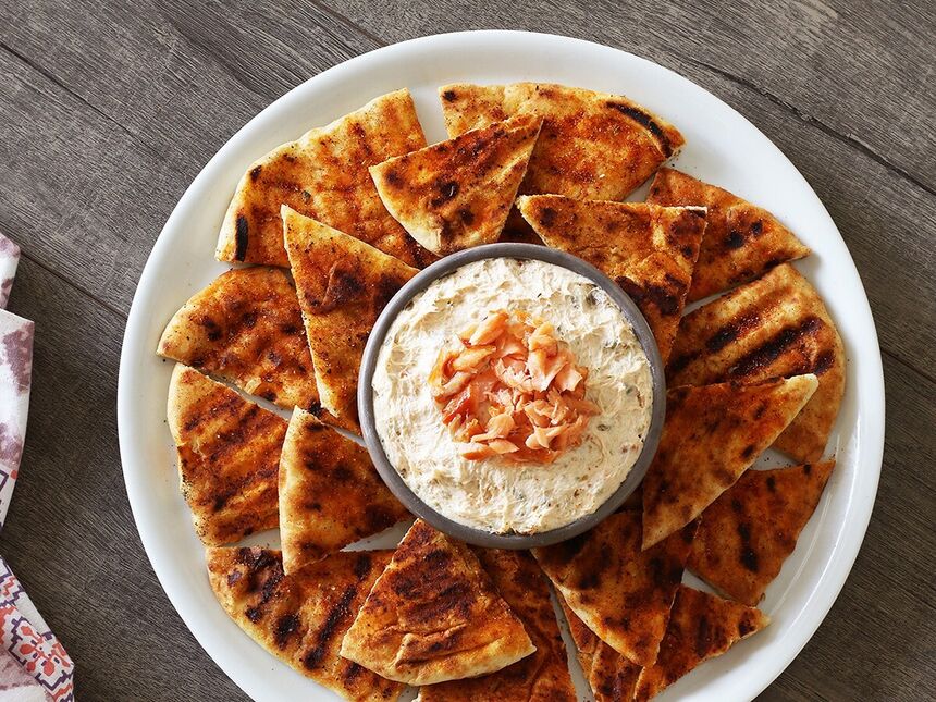 Famous Dave's Smoked Salmon Spread & Flatbread Recipe