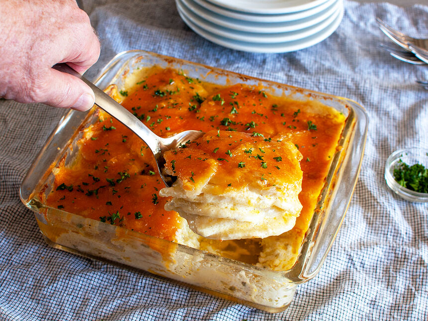 Fleming's & Bonefish Grill Potatoes Au Gratin Copycat Recipe