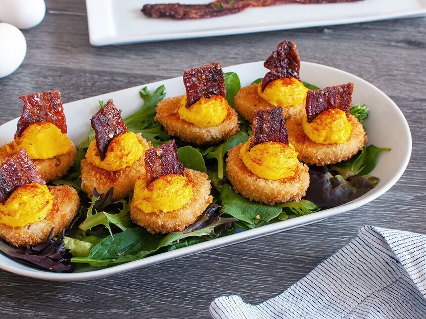 Lazy Dog Crispy Deviled Eggs Recipe by Todd Wilbur